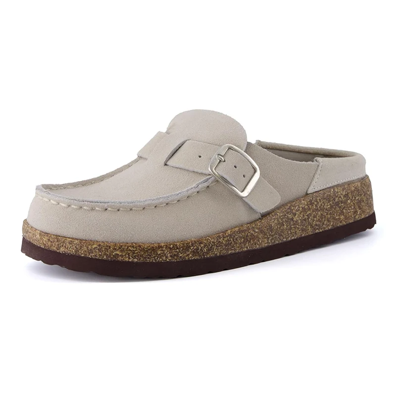 Comodi zoccoli da donna con cuciture in memory foam